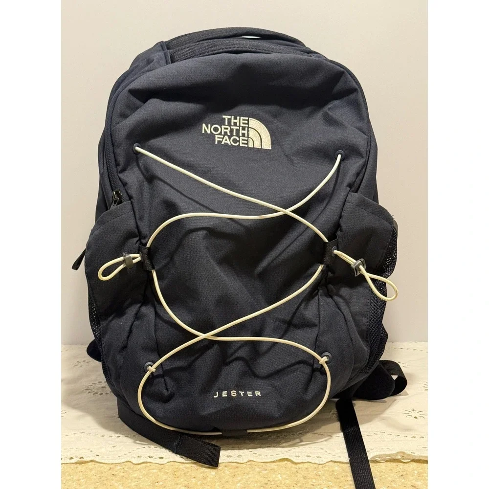 The North Face Jester Backpack Navy Blue FlexVent Laptop Bag Daypack NF0A3VXF